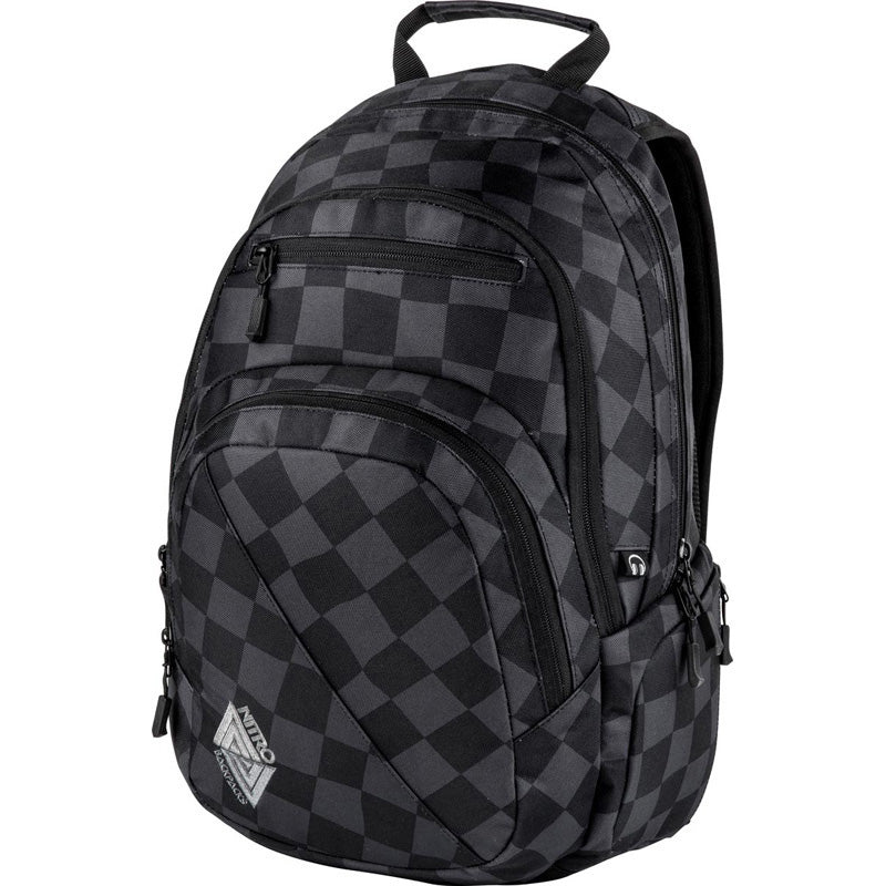 Nitro Stash 29 29L Rucksack mit 15 Zoll Laptopfach Black Checker Nitrobags Shop