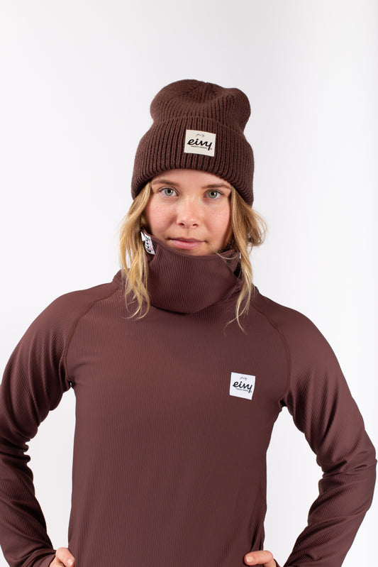 Eivy Easter Rib Wool Beanie Snowboard Chocolate (25)