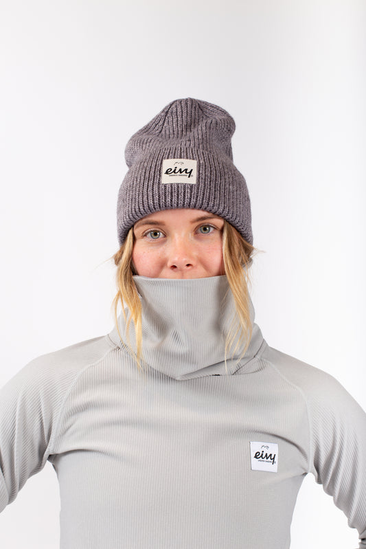 Eivy Easter Rib Wool Beanie Snowboard Grey Melange