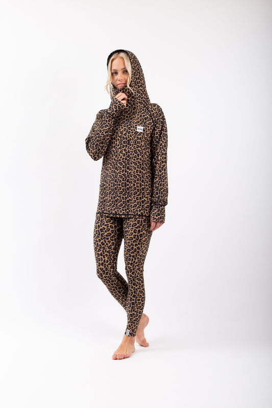 Eivy Icecold Hood Top Snowboard Leopard