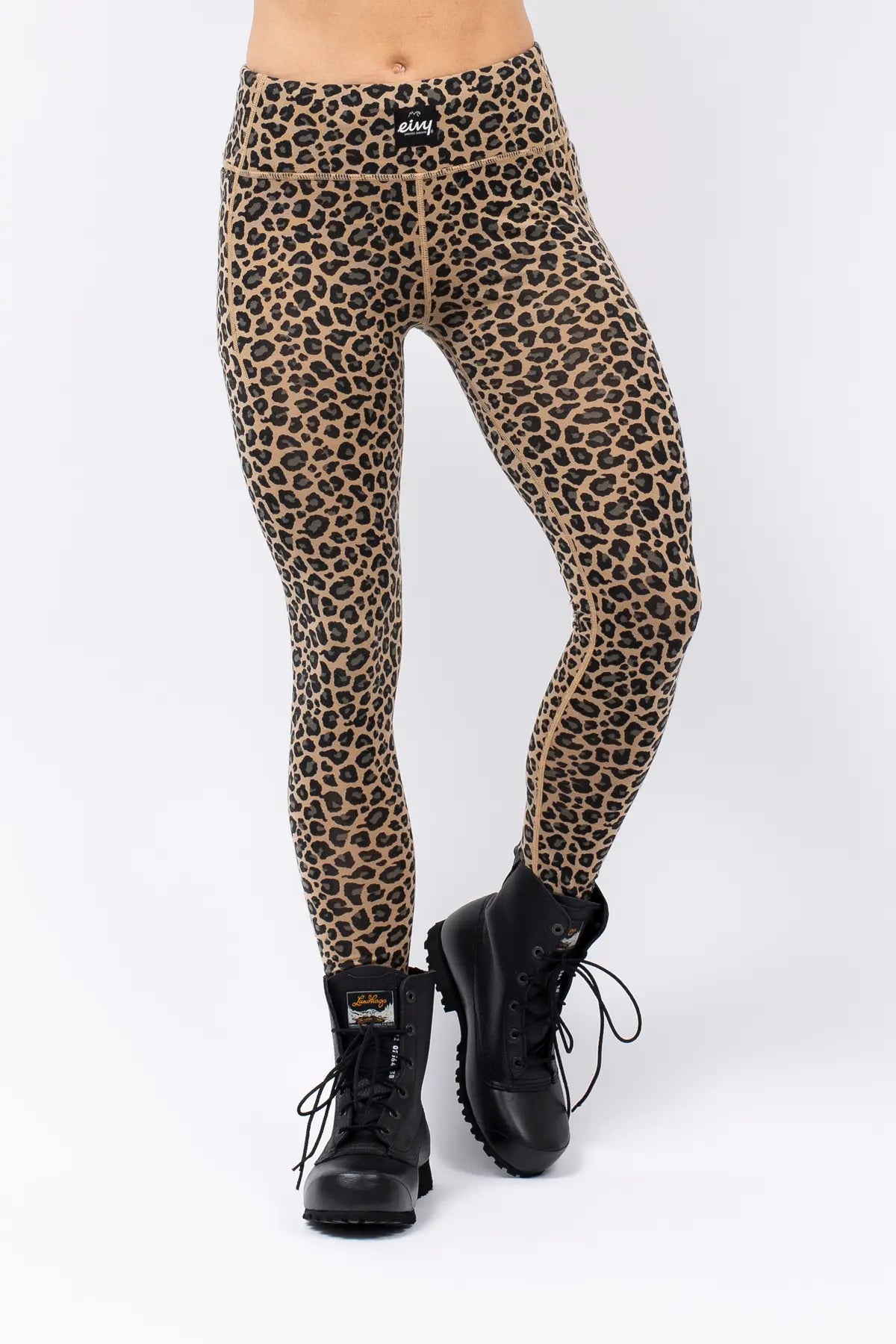 Eivy Pocket Wool Tights Leopard Damen / Mädchen Leggings Hose