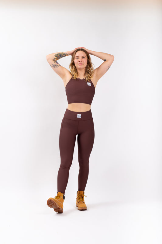 Eivy Pocket Rib Tights Snowboard Chocolate