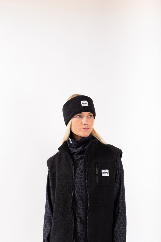 Eivy Throwback Sherpa Headband Snowboard Black