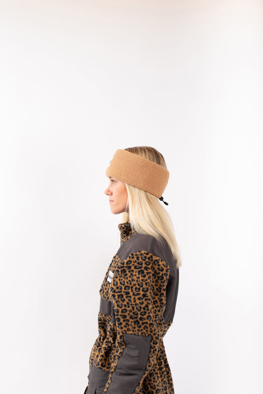 Eivy Throwback Sherpa Headband Snowboard Faded Coffee