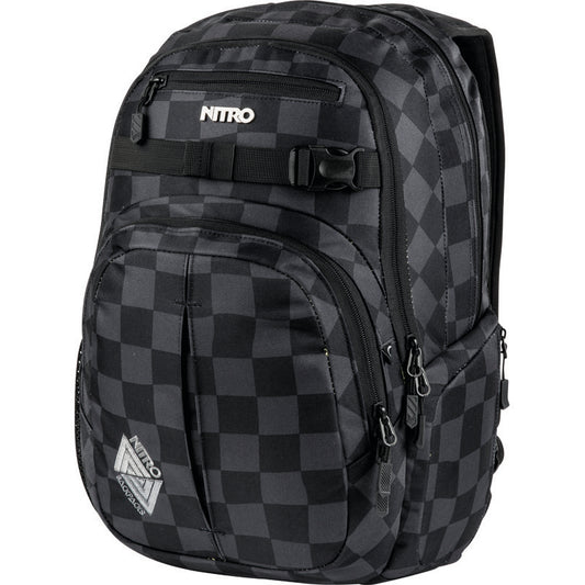 Nitro Chase 35L Rucksack  mit 17 Zoll Laptopfach Black Checker